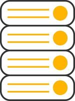 Server Line Two Color Icon vector
