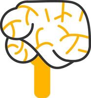 Cerebellum Line Two Color Icon vector