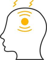 Headache Line Two Color Icon vector