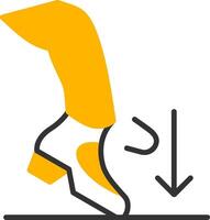 Ball Dig Line Two Color Icon vector