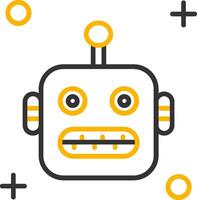 Robot Line Two Color Icon vector