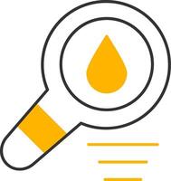 Water Search Line Two Color Icon vector