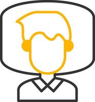 Insomnia Line Two Color Icon vector