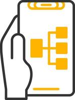 Structure Line Two Color Icon vector