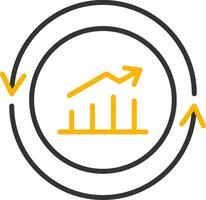 Performance Line Two Color Icon vector
