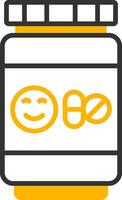Antidepressant Line Two Color Icon vector