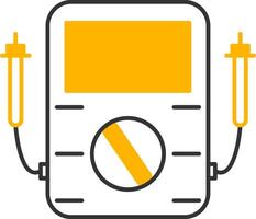 Voltmeter Line Two Color Icon vector