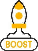 Boost Line Two Color Icon vector