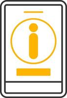Information Line Two Color Icon vector