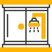 Shower Room Line Two Color Icon vector