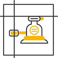Laser Level Line Two Color Icon vector