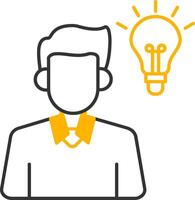 Idea Line Two Color Icon vector