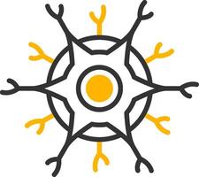 Neuron Line Two Color Icon vector