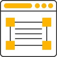 Web Design Line Two Color Icon vector