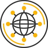 Internet Of Things Line Two Color Icon vector