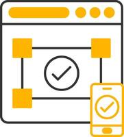Accesibility Line Two Color Icon vector