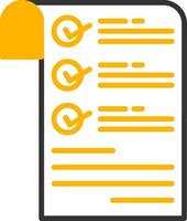 Checklist Line Two Color Icon vector