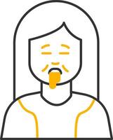 Drolling Line Two Color Icon vector