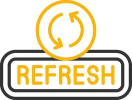 Refresh Line Two Color Icon vector