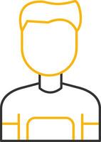 User Line Two Color Icon vector