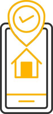 Gps Tracker Line Two Color Icon
