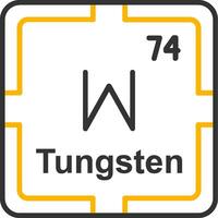 Tungsten Line Two Color Icon vector