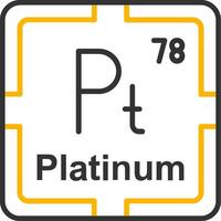 Platinum Line Two Color Icon vector