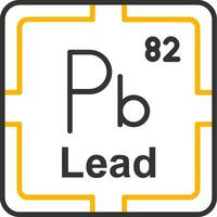 Lead Line Two Color Icon vector