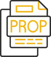 Prop File Line Two Color Icon vector