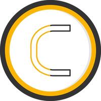 Capital C Icon vector