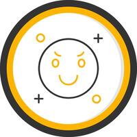 Envy Line Two Color Circle Icon vector