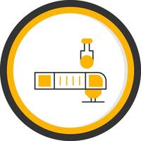 Oscillating Multi Tool Line Two Color Circle Icon vector