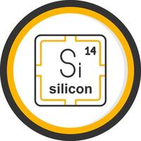SilLine Two Color Circle Icon Line Two Color Circle Icon vector