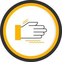 Tremor Line Two Color Circle Icon vector