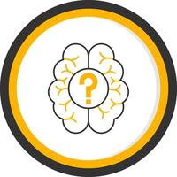 Parkinson Line Two Color Circle Icon vector