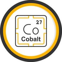 Cobalt Line Two Color Circle Icon vector