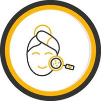 Check Line Two Color Circle Icon vector