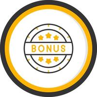 Bonus Line Two Color Circle Icon vector