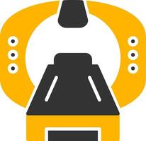 Mri Machine Glyph Two Color Icon vector