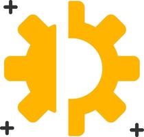 Disruption Glyph Two Color Icon vector