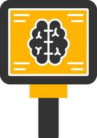 Mri Glyph Two Color Icon vector