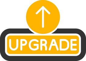 Upgrade Glyph Two Color Icon vector