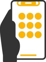 Apps Glyph Two Color Icon vector