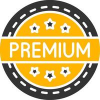 Premium Glyph Two Color Icon vector