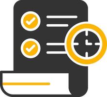 Term Glyph Two Color Icon vector