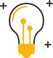 Idea Glyph Two Color Icon vector