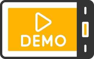 Demo Glyph Two Color Icon vector