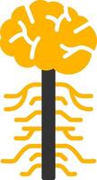 Nervous System Glyph Two Color Icon vector