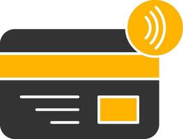 Nfc Payment Glyph Two Color Icon vector