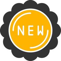 New Glyph Two Color Icon vector